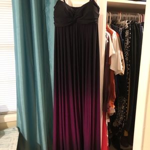 Beautiful Purple Ombré Maxi Dress